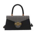 Flap Handbag with Gold 'M' Hardware