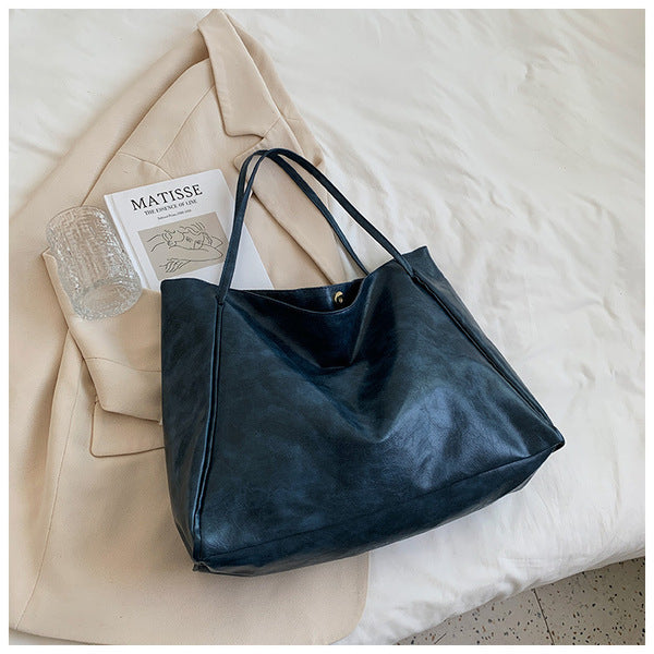 Soft PU Leather Oversized Tote Bag